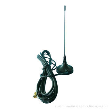 3G Magnetic Base Spring High-gain Car Whip Antenna with 1920 to 2170MHz Frequency Range